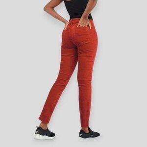 GAP 1969 Vintage Scarlet Poppy Red Slim Fit Corduroy Pants Size 25